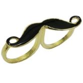 2 dedos - bigode preto