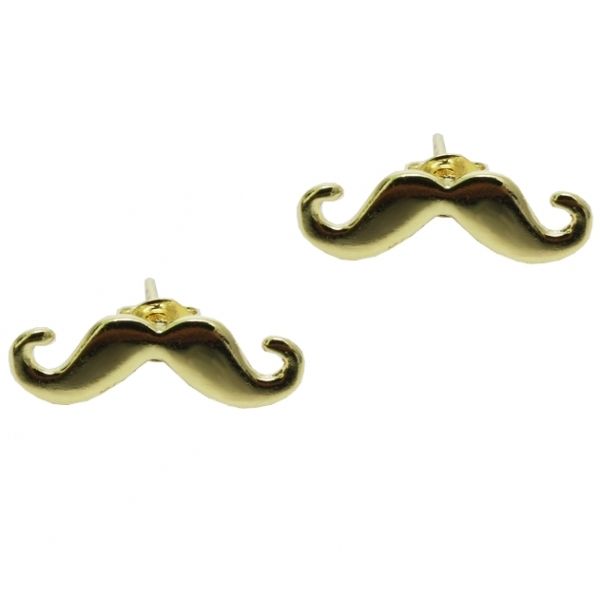 Brinco folheado - Bigode dourado